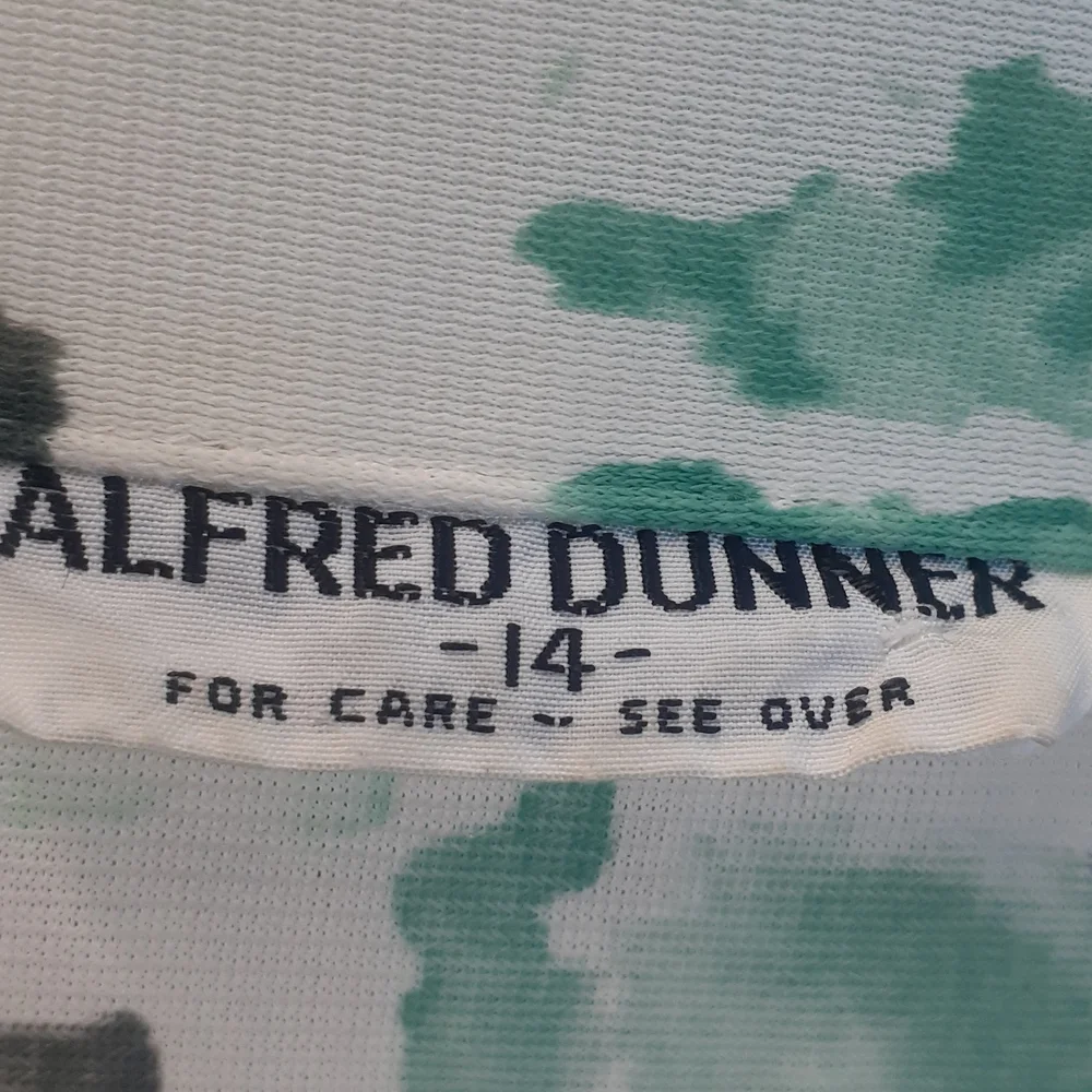 Vtg 70’s Alfred Dunner Long Sleeve Tie Dye sz 14 multi Green sponge  Imprint - Picture 6 of 7
